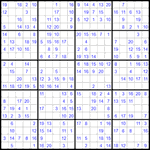 Судоку 20х20 #23 легкий