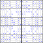 Судоку 20х20 #24 легкий