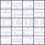 Судоку 20х20 #25 легкий