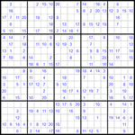 Судоку 20х20 #16 средний