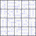 Судоку 20х20 #17 средний