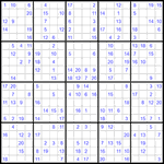 Судоку 20х20 #18 средний