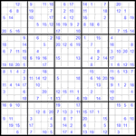 Судоку 20х20 #19 средний