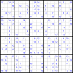 Судоку 20х20 #19 трудный