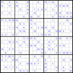 Судоку 20х20 #16 очень трудный