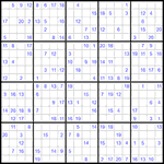 Судоку 20х20 #20 очень трудный