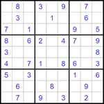 Судоку 9х9 #1324 легкий