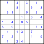 Судоку 9х9 #1326 легкий