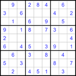 Судоку 9х9 #1328 легкий