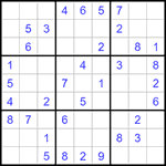 Судоку 9х9 #1330 легкий