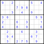 Судоку 9х9 #1332 легкий