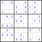 Судоку 9х9 #1333 легкий