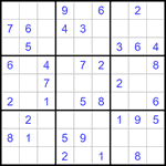 Судоку 9х9 #1334 легкий