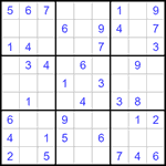 Судоку 9х9 #1335 легкий