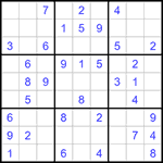Судоку 9х9 #1338 легкий