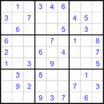 Судоку 9х9 #1340 легкий