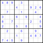 Судоку 9х9 #1342 легкий