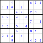 Судоку 9х9 #1343 легкий