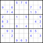 Судоку 9х9 #1347 легкий