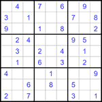 Судоку 9х9 #1348 легкий