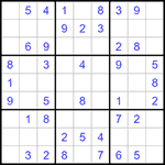 Судоку 9х9 #1349 легкий