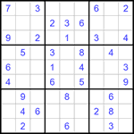 Судоку 9х9 #1350 легкий