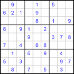 Судоку 9х9 #1351 легкий