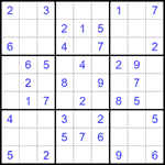 Судоку 9х9 #1352 легкий