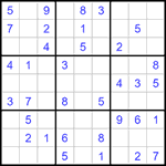 Судоку 9х9 #1353 легкий