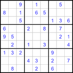 Судоку 9х9 #1354 легкий