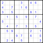 Судоку 9х9 #1355 легкий