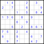 Судоку 9х9 #1361 легкий
