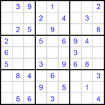 Судоку 9х9 #1362 легкий