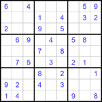 Судоку 9х9 #1365 легкий