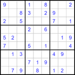 Судоку 9х9 #1366 легкий
