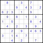 Судоку 9х9 #1367 легкий