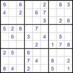 Судоку 9х9 #1369 легкий