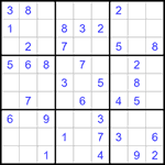 Судоку 9х9 #1370 легкий