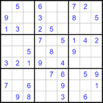 Судоку 9х9 #1371 легкий