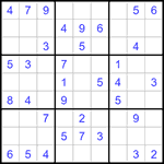 Судоку 9х9 #1372 легкий