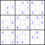 Судоку 9х9 #1374 легкий