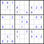 Судоку 9х9 #1375 легкий