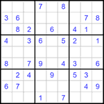 Судоку 9х9 #1377 легкий