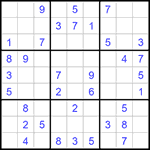 Судоку 9х9 #1378 легкий