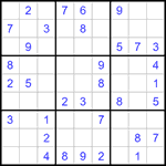 Судоку 9х9 #1382 легкий