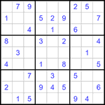 Судоку 9х9 #1383 легкий