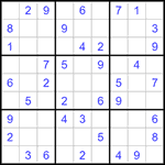 Судоку 9х9 #1386 легкий