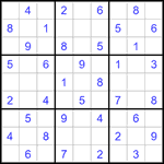 Судоку 9х9 #1388 легкий