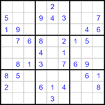 Судоку 9х9 #1389 легкий
