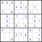 Судоку 9х9 #1392 легкий